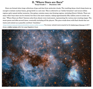 Titan (Symphony No. 7) Mvt. II only - "Where Stars are Born"